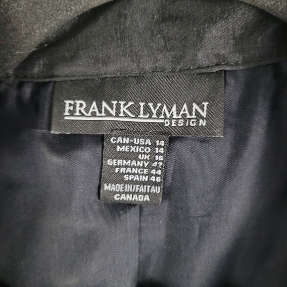 FRANK LYMAN | vintage chiffon belted rosette ruffle button up bubble skirt dress - Picture 6 of 7